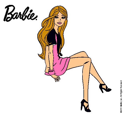 Barbie sentada