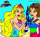 Dibujo Barbie se despiede de la reina sirena pintado por Briisita