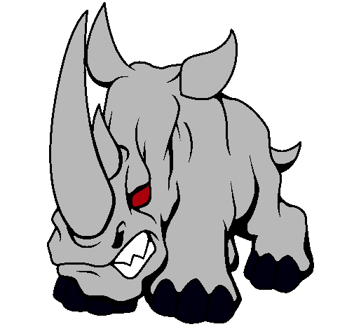 Dibujo Rinoceronte II pintado por FEROMARIANA