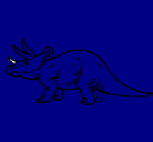 Dibujo Triceratops pintado por toncho