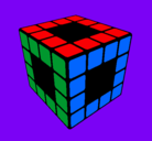 Dibujo Cubo de Rubik pintado por erika10