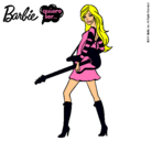 Dibujo Barbie la rockera pintado por lareina