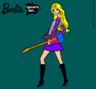 Dibujo Barbie la rockera pintado por Cynti