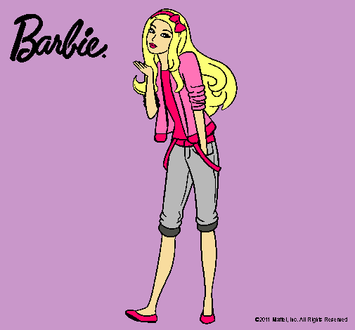 Barbie con look casual