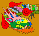 Dibujo Dragón japones II pintado por dragon2012