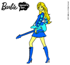 Dibujo Barbie la rockera pintado por mari200