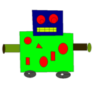 Dibujo Robot pintado por yezer