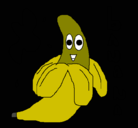 Dibujo Banana pintado por tobias