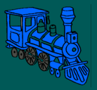 Dibujo Tren pintado por vidal