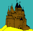 Dibujo Castillo medieval pintado por aeiu