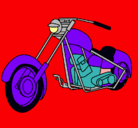 Dibujo Moto pintado por moto
