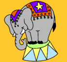 Dibujo Elefante actuando pintado por 53902petunia