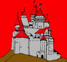 Dibujo Castillo medieval pintado por leopro11