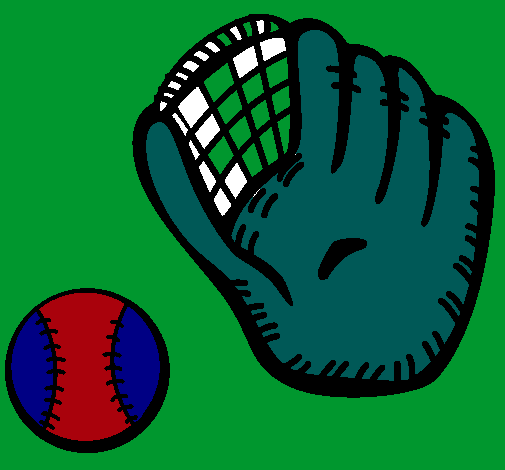 Guante y bola de béisbol