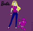 Dibujo Barbie con look moderno pintado por adylenne
