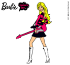 Dibujo Barbie la rockera pintado por lalii