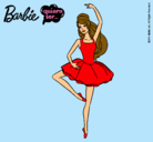 Dibujo Barbie bailarina de ballet pintado por jugar