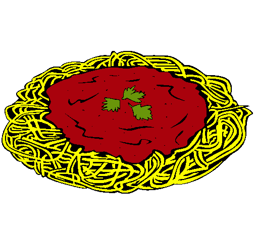 Dibujo Espaguetis con queso pintado por marcos8000