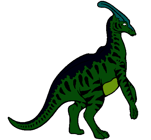 Parasaurolofus con rayas