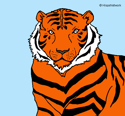 Dibujo Tigre pintado por marcos8000