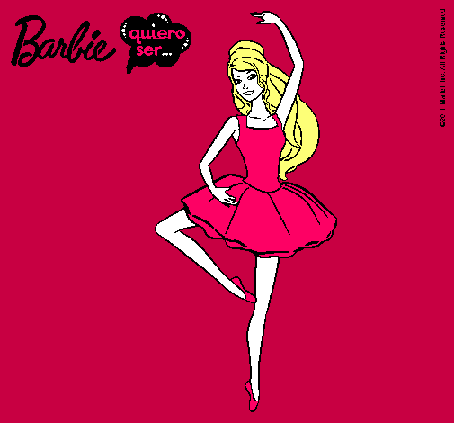 Dibujo Barbie bailarina de ballet pintado por adylenne