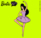 Dibujo Barbie bailarina de ballet pintado por ballet
