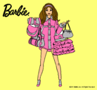 Dibujo Barbie de compras pintado por ordenaplis