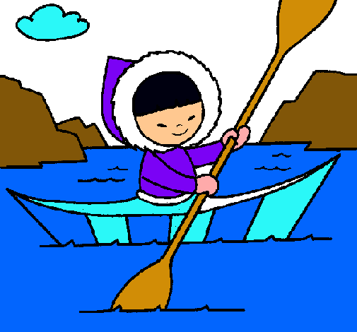 Dibujo Canoa esquimal pintado por Anthony7