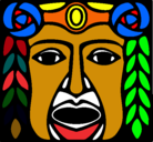 Dibujo Máscara Maya pintado por noe100