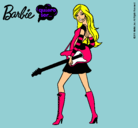 Dibujo Barbie la rockera pintado por rockandroll