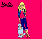 Dibujo Barbie con cazadora de cuadros pintado por Michiiithaaaxxx