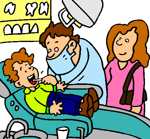 Niño en el dentista