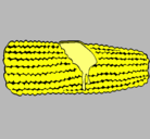 Dibujo Mazorca de maíz pintado por emat