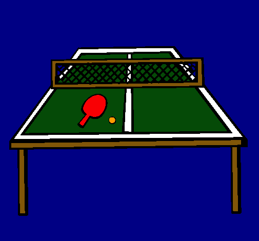 Dibujo Tenis de mesa pintado por mlj2401