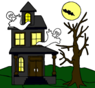 Dibujo Casa fantansma pintado por lamiguis