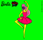 Dibujo Barbie bailarina de ballet pintado por daphne