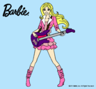 Dibujo Barbie guitarrista pintado por titojose