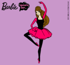 Dibujo Barbie bailarina de ballet pintado por Bryna