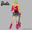 Dibujo Barbie rockera pintado por sofi007