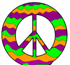 Dibujo Símbolo de la paz pintado por sofiahd2002