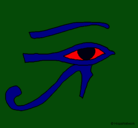 Dibujo Ojo Horus pintado por ayesh