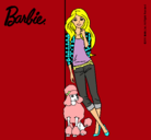 Dibujo Barbie con cazadora de cuadros pintado por Blooma