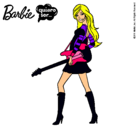 Dibujo Barbie la rockera pintado por eyelin