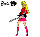 Dibujo Barbie la rockera pintado por aigle