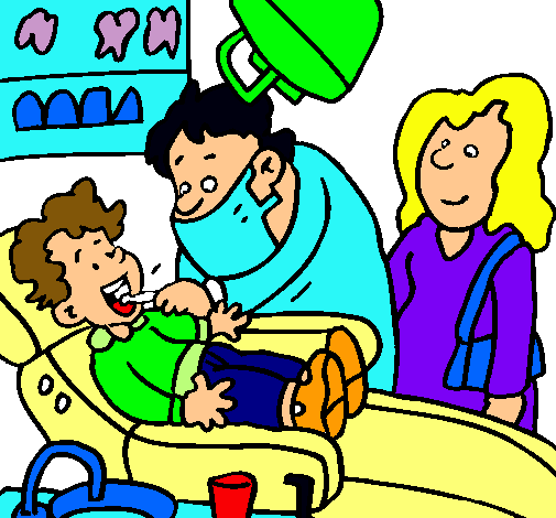 Niño en el dentista