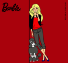 Dibujo Barbie con cazadora de cuadros pintado por beatris