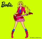 Dibujo Barbie guitarrista pintado por gfashionista