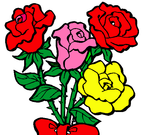 Dibujo de Ramo de rosas pintado por Patriota en  el día 04-05-11  a las 23:30:45. Imprime, pinta o colorea tus propios dibujos!