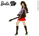 Dibujo Barbie la rockera pintado por juleysi