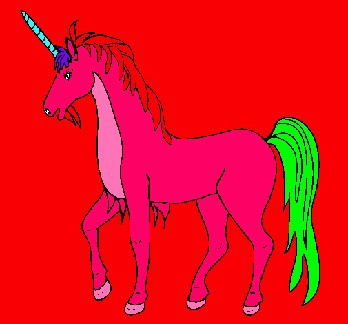Dibujo Unicornio II pintado por martyna